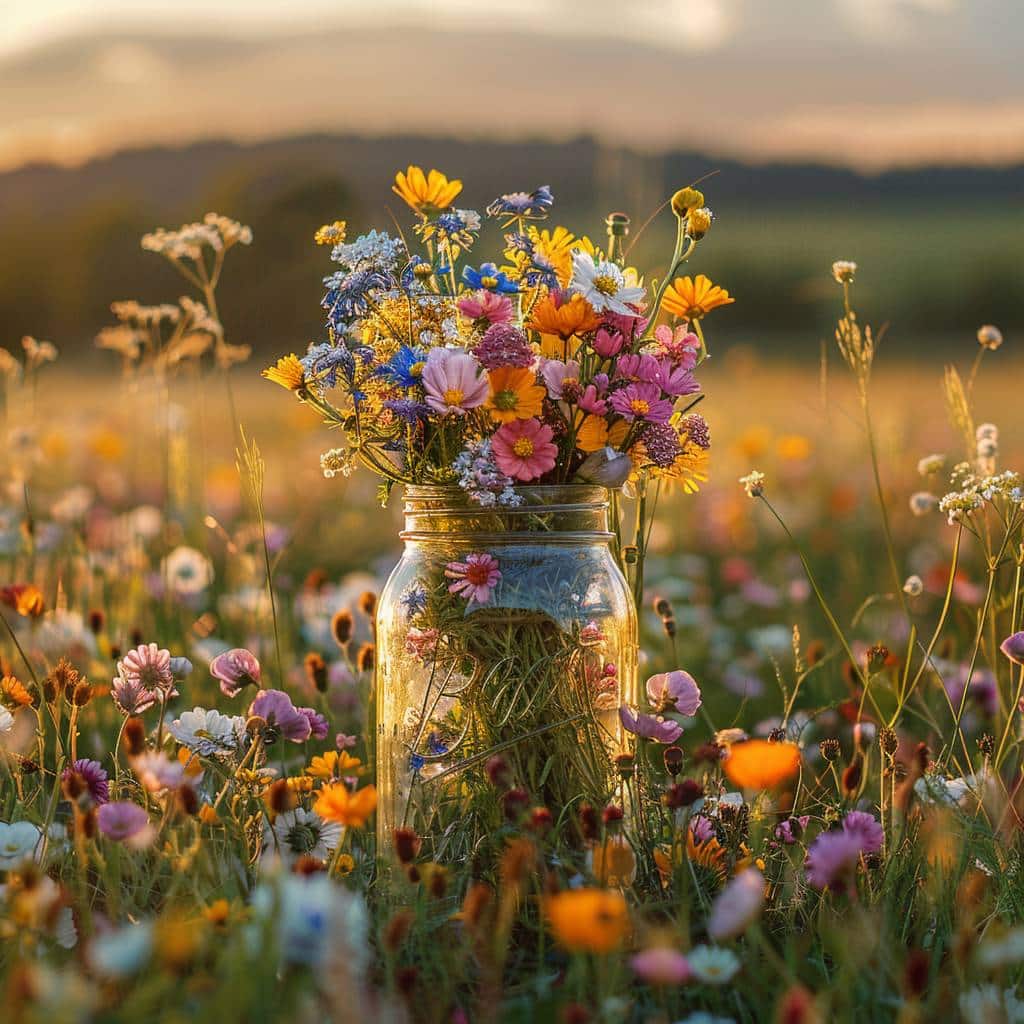 Les bouquets champêtres pour un mariage campagne-chic