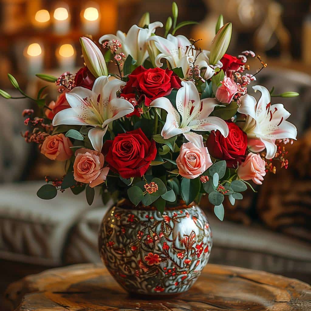 Compositions florales pour la Saint-Valentin : Créez des arrangements romantiques pour votre partenaire